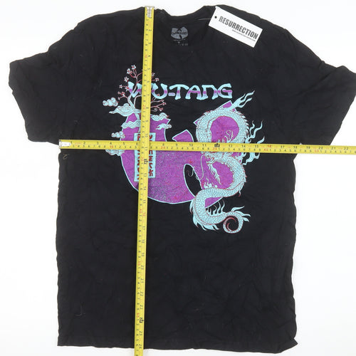 Wu-Tang Clan Men's Black Dragon Graphic Cotton T-Shirt Medium