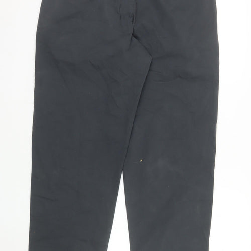 Marks and Spencer Men's Black Chino Trousers 34x33 Regular Fit