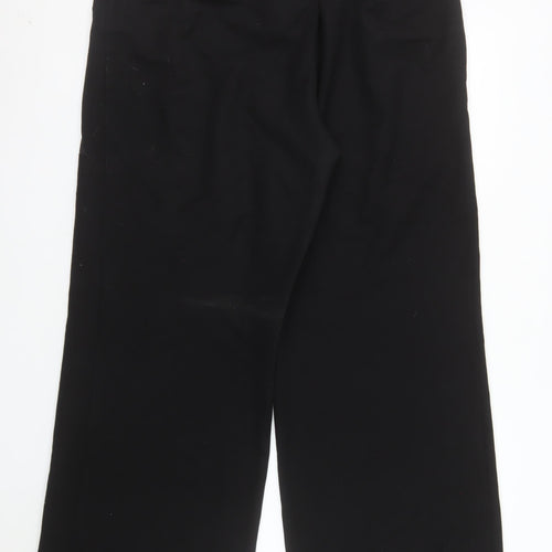 V by Very Women's Black Wide-Leg Stretch Trousers Size 16