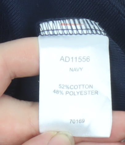 Cotton Traders Womens Blue Coatigan Long Sleeve Size 16 Button Front