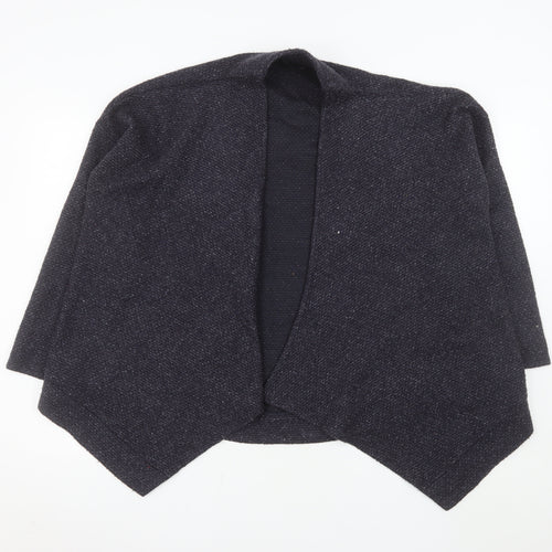 Marks and Spencer Women's Black Knit Open Front Coatigan Size 16