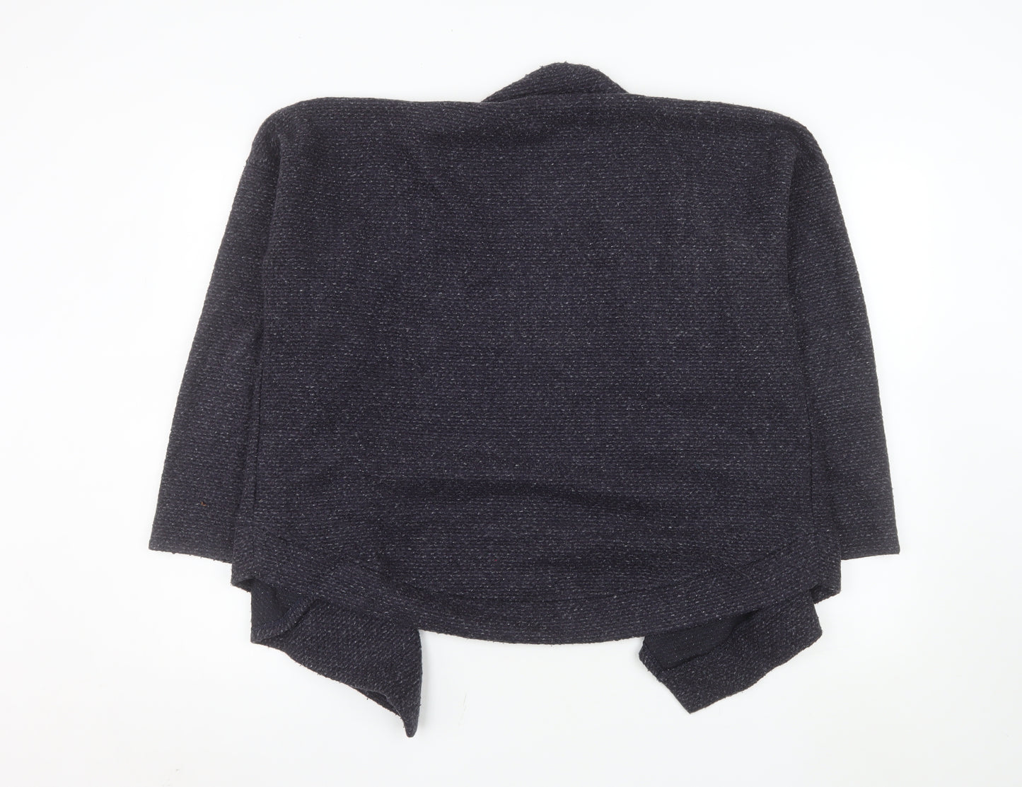 Marks and Spencer Women's Black Knit Open Front Coatigan Size 16