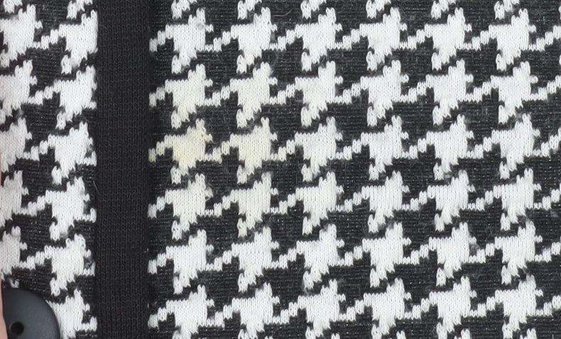 Sportleigh of London Womens Black White Houndstooth Suit Jacket Size 14