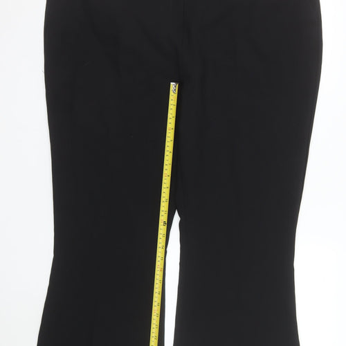 Peacocks Women's Black Bootcut Work Trousers Size 22S