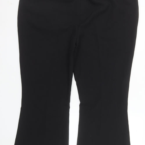 Peacocks Women's Black Bootcut Work Trousers Size 22S