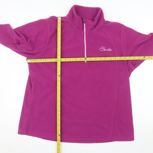 Dare 2B Womens Purple Fleece Pullover Sweatshirt Size 18 1/2 Zip