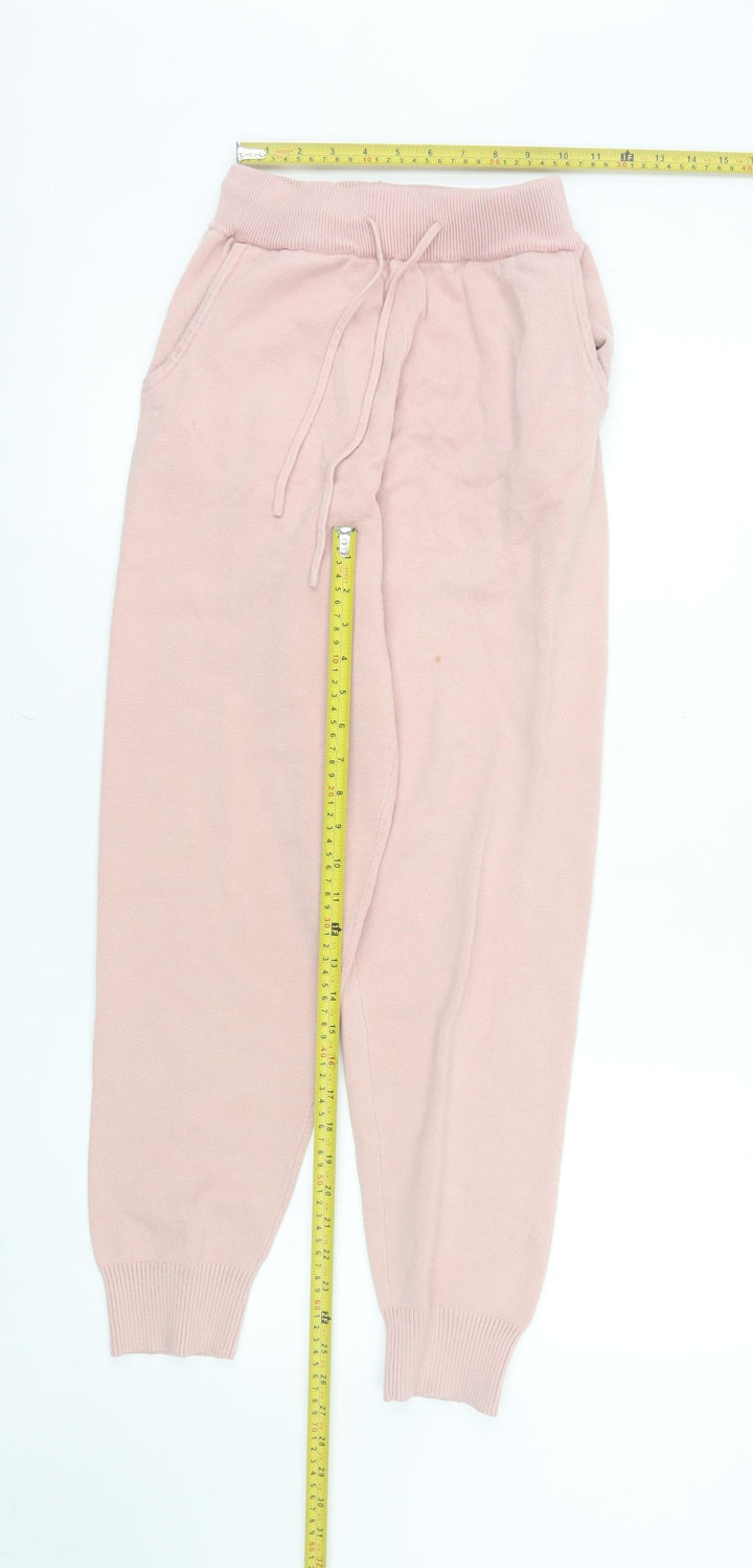 Pink Martini Women’s Pink XS Jogger Trousers with Drawstring Waist