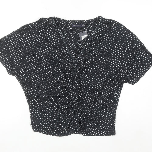 Marks and Spencer Womens Black Polka Dot Tunic Blouse Size 12