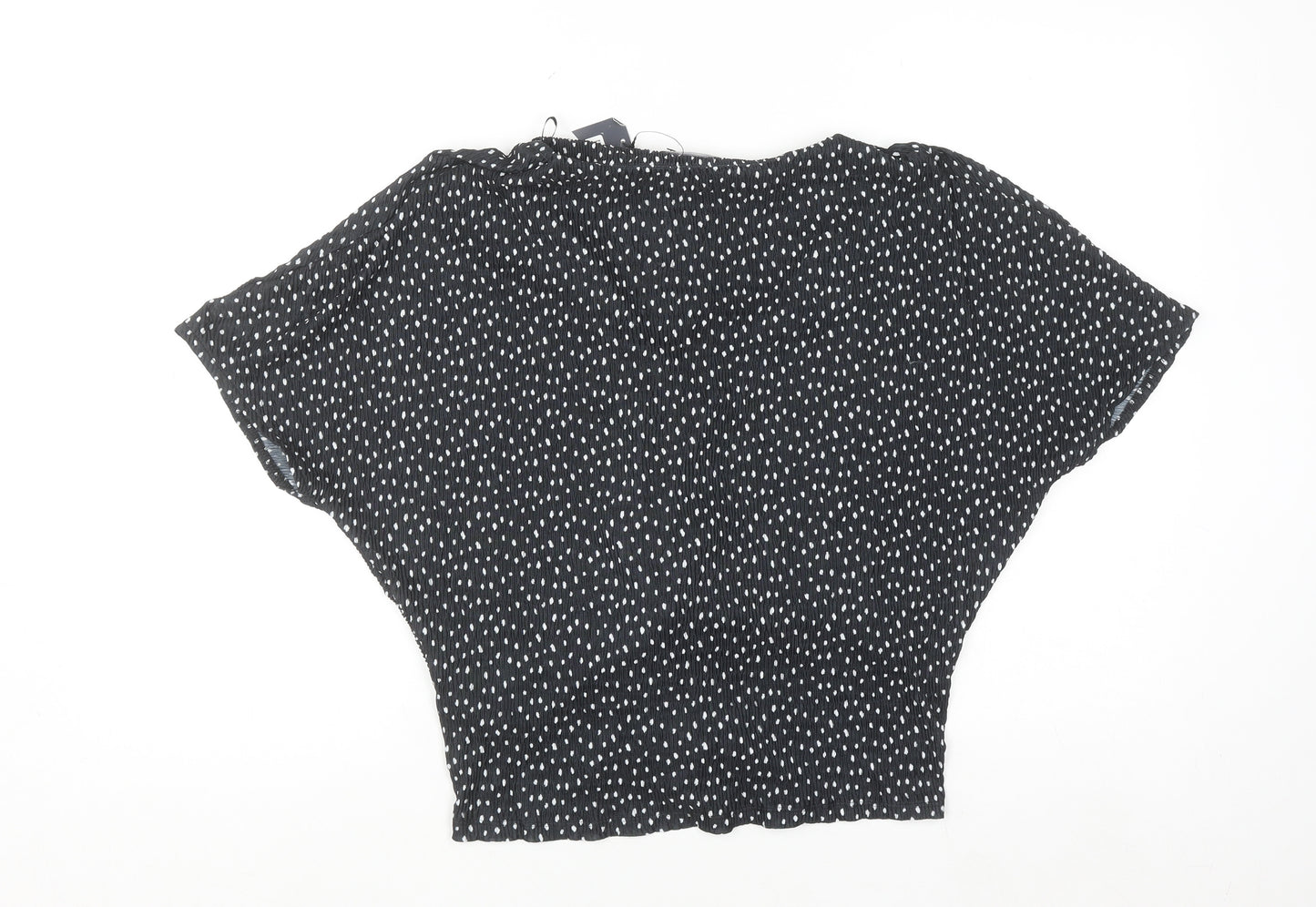 Marks and Spencer Womens Black Polka Dot Tunic Blouse Size 12