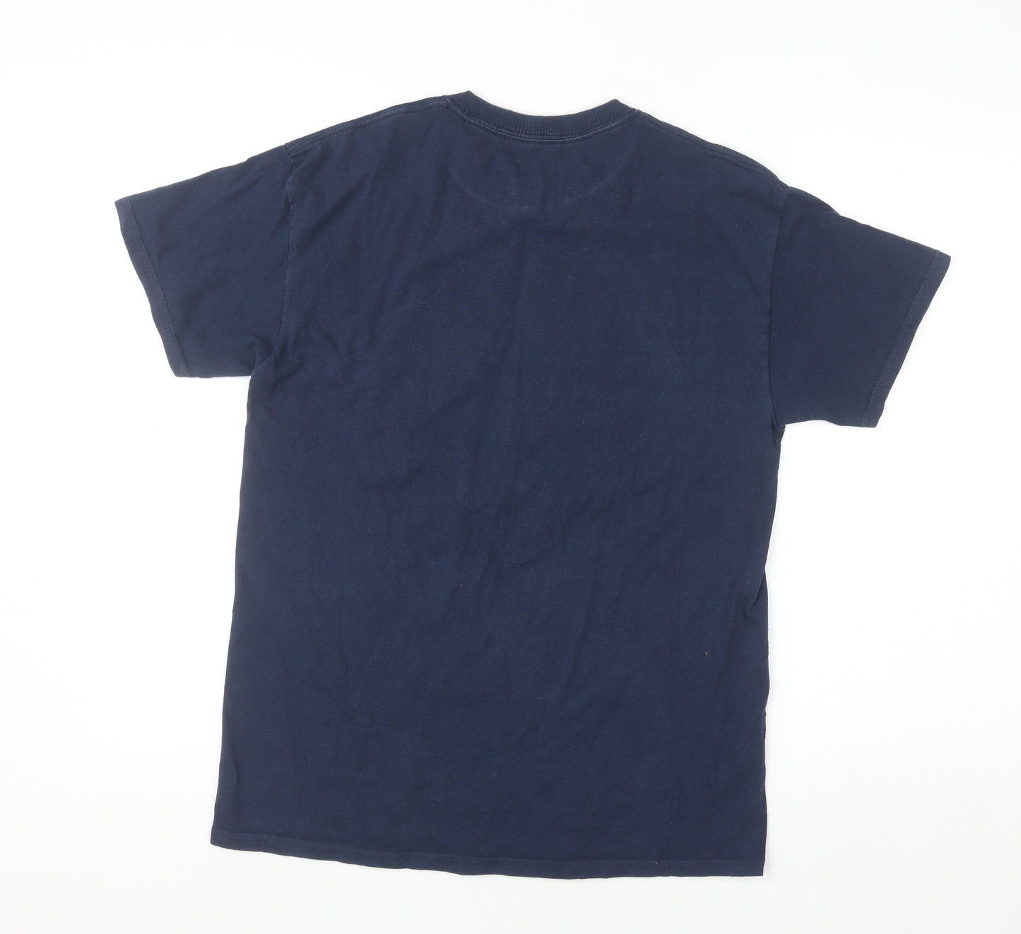 Marvel Men Navy Captain America Shield Cotton T-Shirt Medium