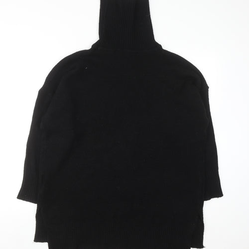 Brave Soul Women's Black Roll Neck Jumper Size 10