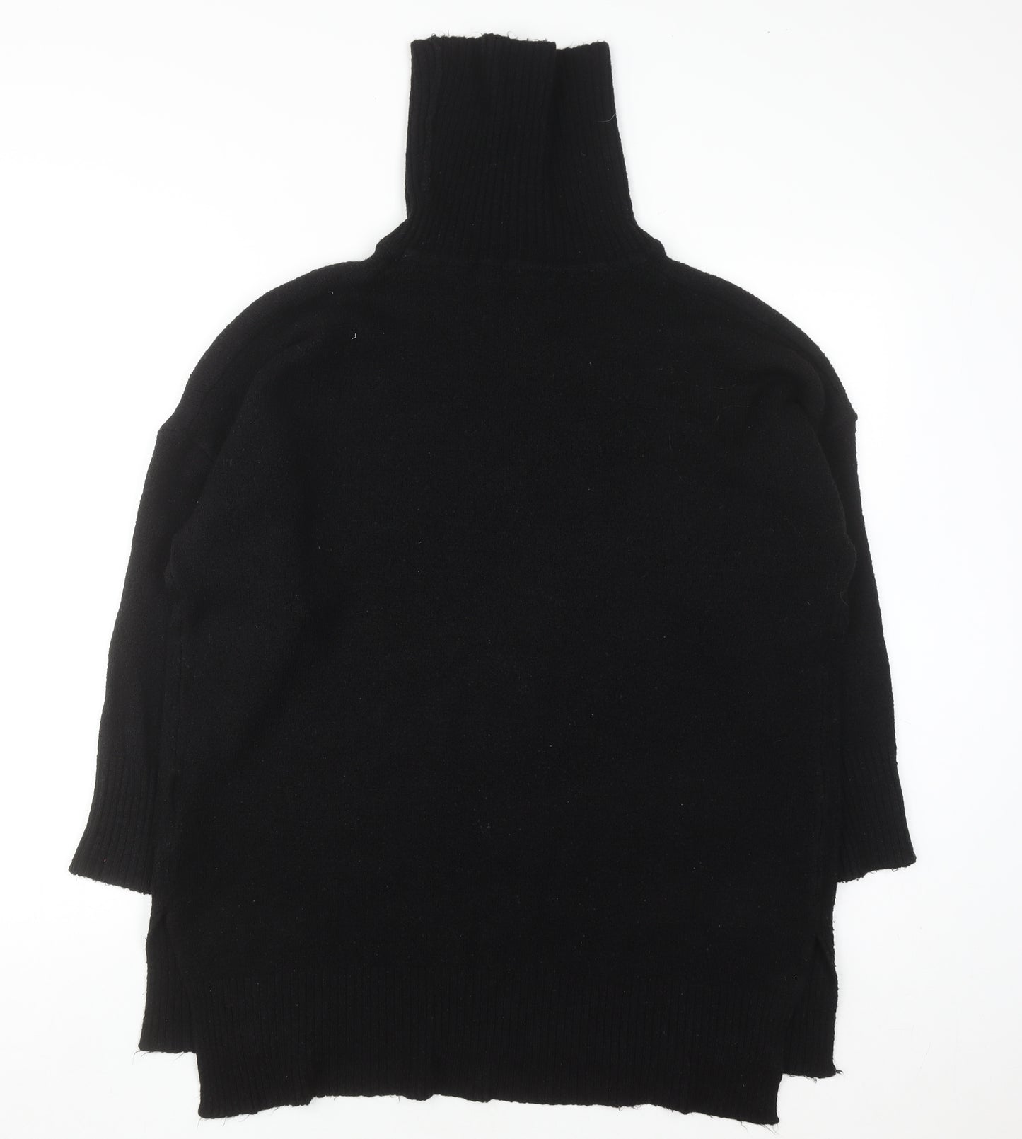 Brave Soul Women's Black Roll Neck Jumper Size 10