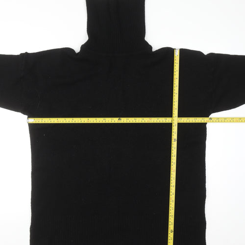 Brave Soul Women's Black Roll Neck Jumper Size 10