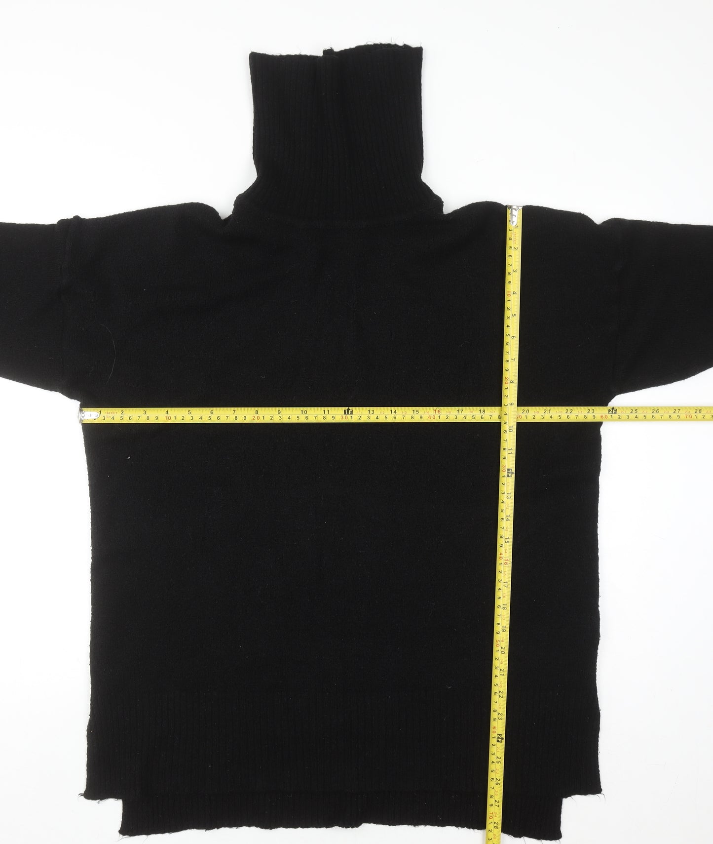 Brave Soul Women's Black Roll Neck Jumper Size 10