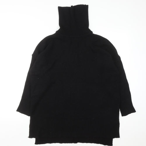 Brave Soul Women's Black Roll Neck Jumper Size 10