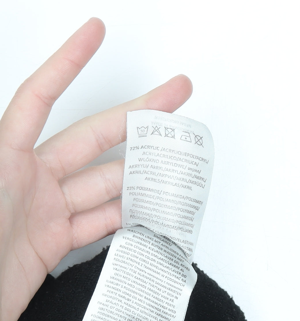 Brave Soul Women's Black Roll Neck Jumper Size 10