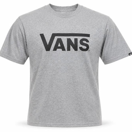 Vans Men’s Grey Short Sleeve Crew Neck Logo T-Shirt Size S