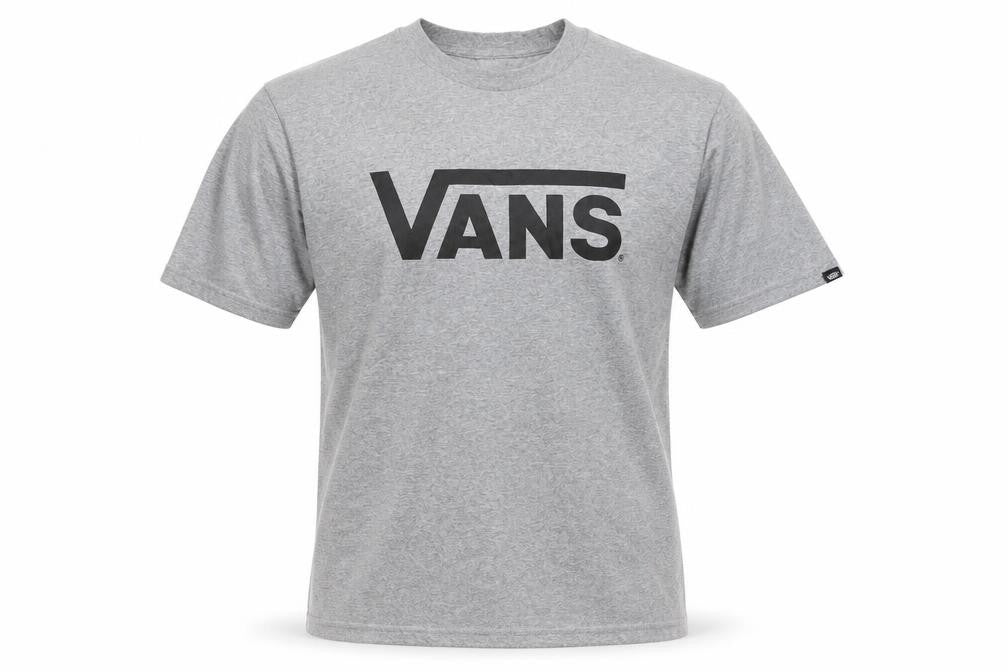 Vans Men’s Grey Short Sleeve Crew Neck Logo T-Shirt Size S