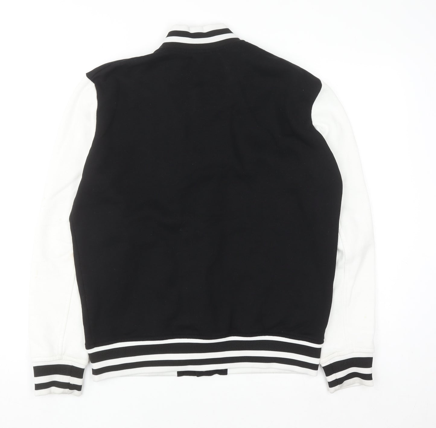 Pull & Bear Men's Black Varsity Jacket Size M College Style