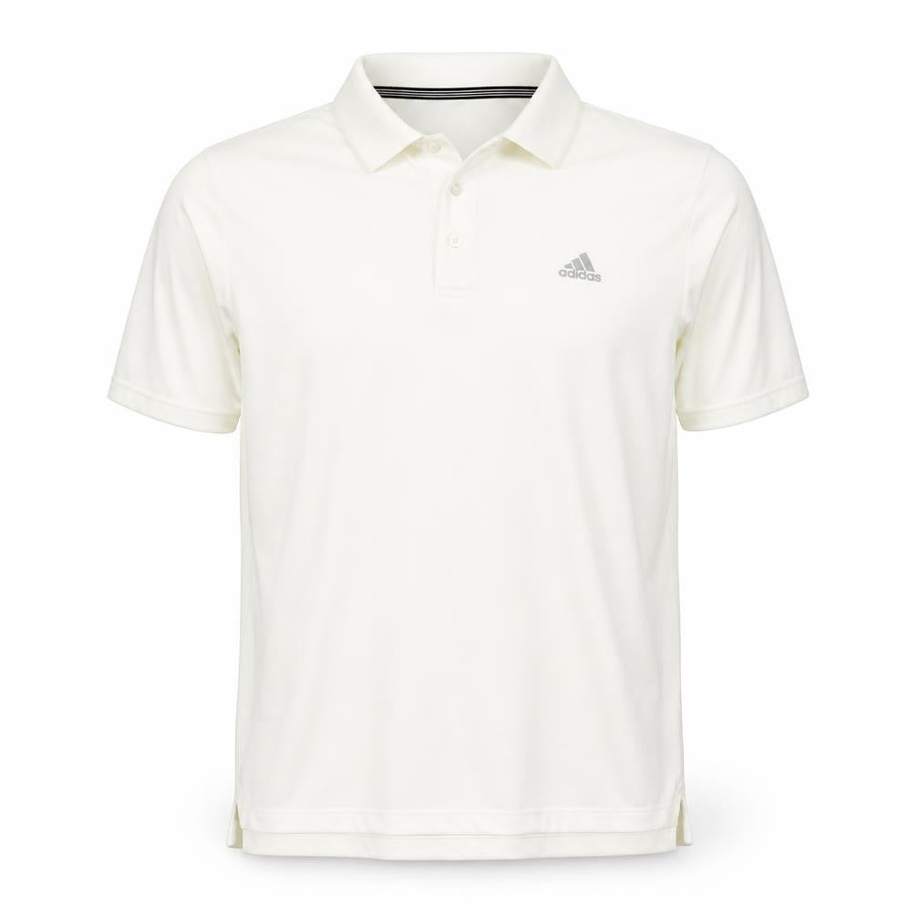 Adidas Men Ivory Clima365 Polo Shirt L Sports Casual Top