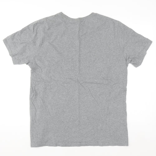 Levi's Men's Grey Crew Neck Regular Fit Cotton T-Shirt L