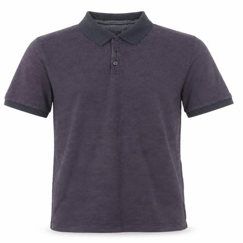 Jasper Conran Men's Purple Striped Cotton Polo Shirt M