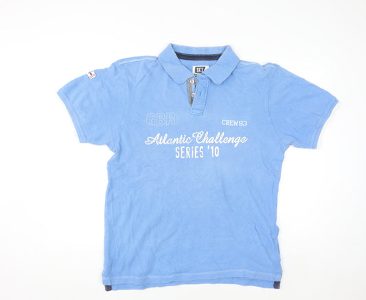 Crew 93 Men's Blue 2XL Atlantic Challenge Polo Shirt