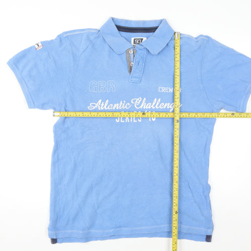Crew 93 Men's Blue 2XL Atlantic Challenge Polo Shirt