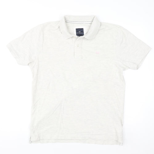 Crew Clothing Company Men's Ivory XL Polo Shirt Cotton Casual