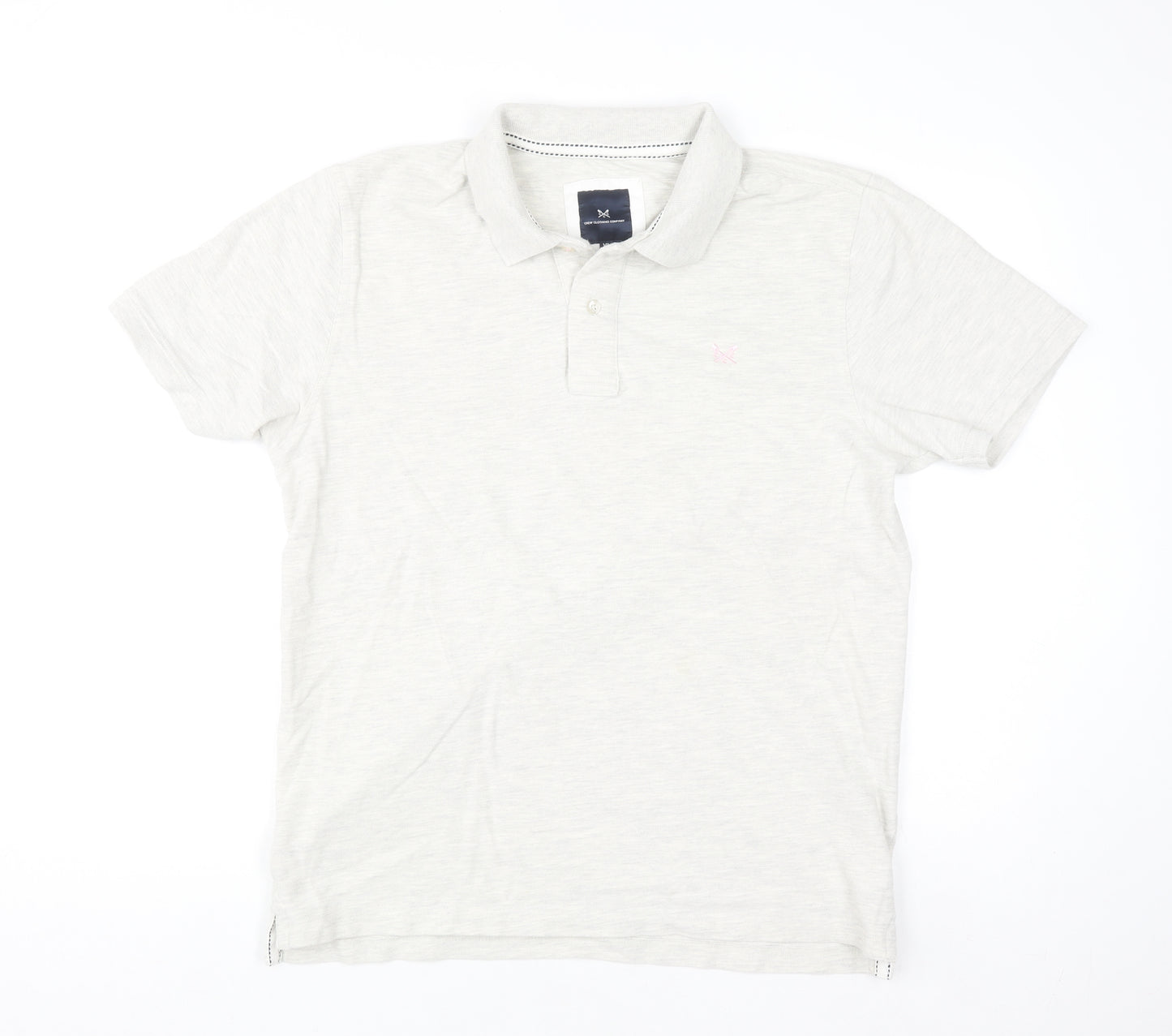 Crew Clothing Company Men's Ivory XL Polo Shirt Cotton Casual