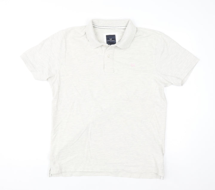 Crew Clothing Company Men's Ivory XL Polo Shirt Cotton Casual