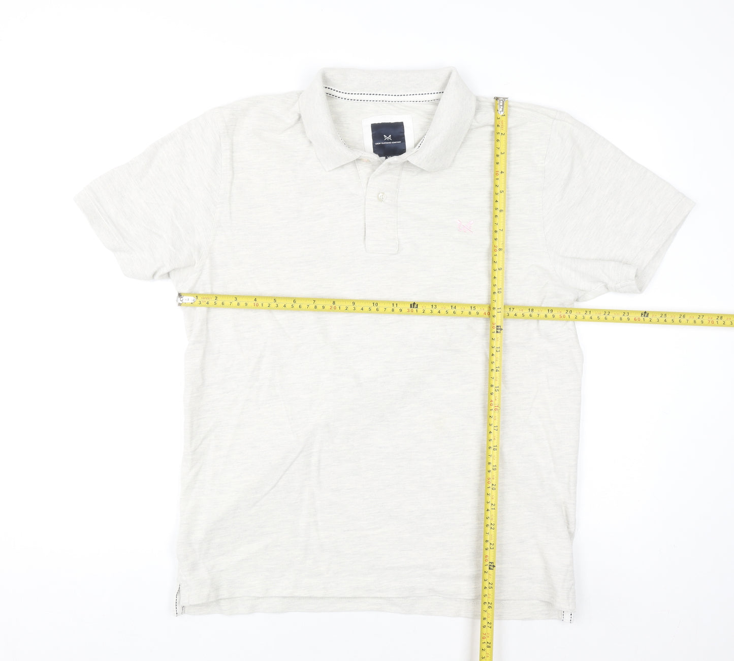 Crew Clothing Company Men's Ivory XL Polo Shirt Cotton Casual