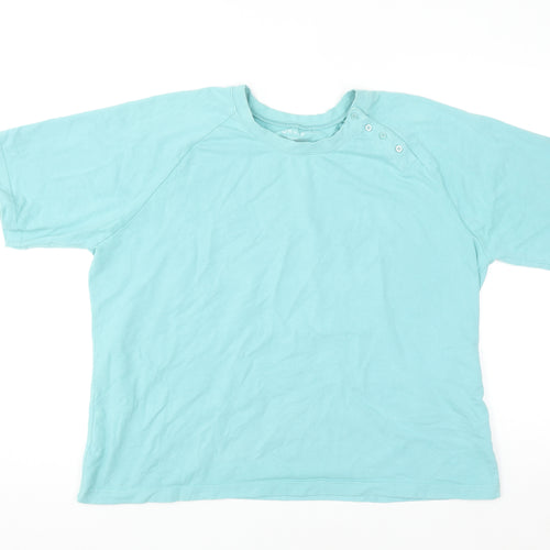Orvis Women's Blue XL Basic Crew Neck Short Sleeve T-Shirt