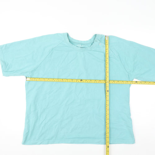 Orvis Women's Blue XL Basic Crew Neck Short Sleeve T-Shirt