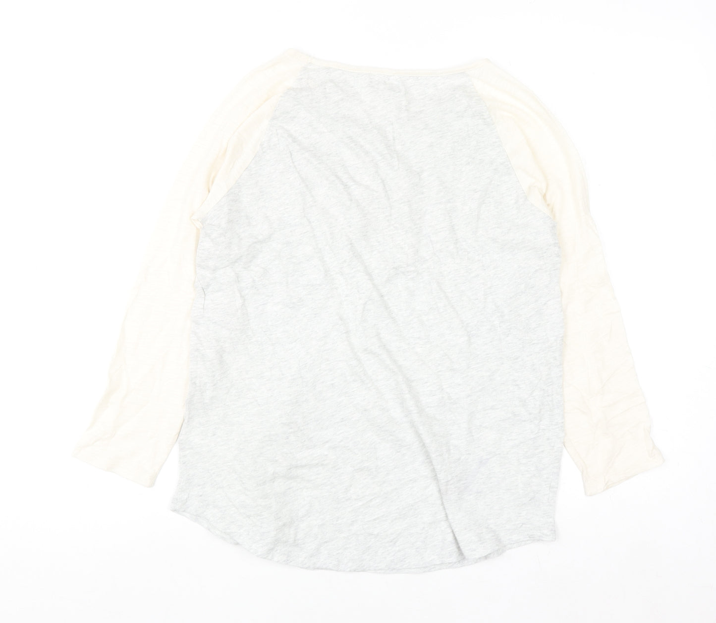 GAP Women’s Multicoloured Raglan 3/4 Sleeve Cotton T-Shirt Size S