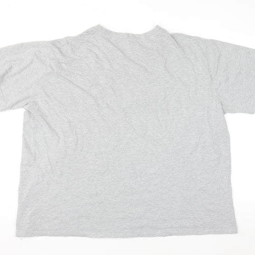 Boohoo Women’s Grey Crew Neck Relaxed Fit T-Shirt Size 20