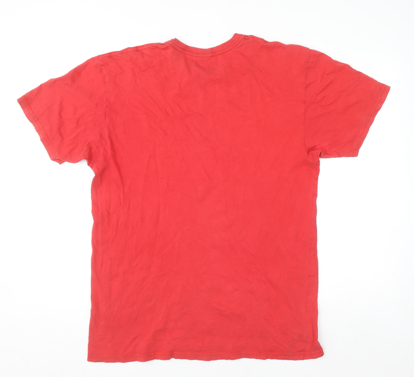 Vans Men's Red Classic Graphic Print Short Sleeve T-Shirt Large