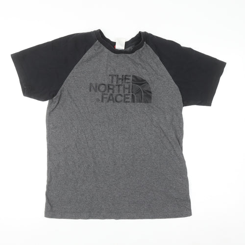 The North Face Men's Grey Short Sleeve Crew Neck Cotton T-Shirt Size S
