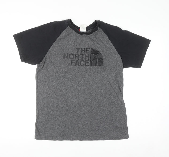 The North Face Men's Grey Short Sleeve Crew Neck Cotton T-Shirt Size S