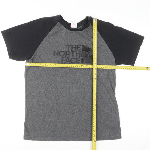 The North Face Men's Grey Short Sleeve Crew Neck Cotton T-Shirt Size S