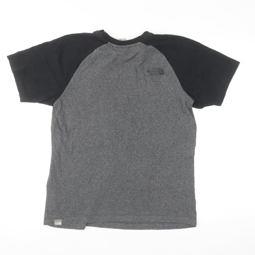 The North Face Men's Grey Short Sleeve Crew Neck Cotton T-Shirt Size S