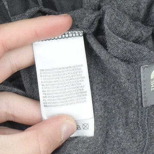 The North Face Men's Grey Short Sleeve Crew Neck Cotton T-Shirt Size S