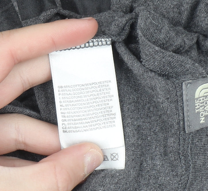 The North Face Men's Grey Short Sleeve Crew Neck Cotton T-Shirt Size S