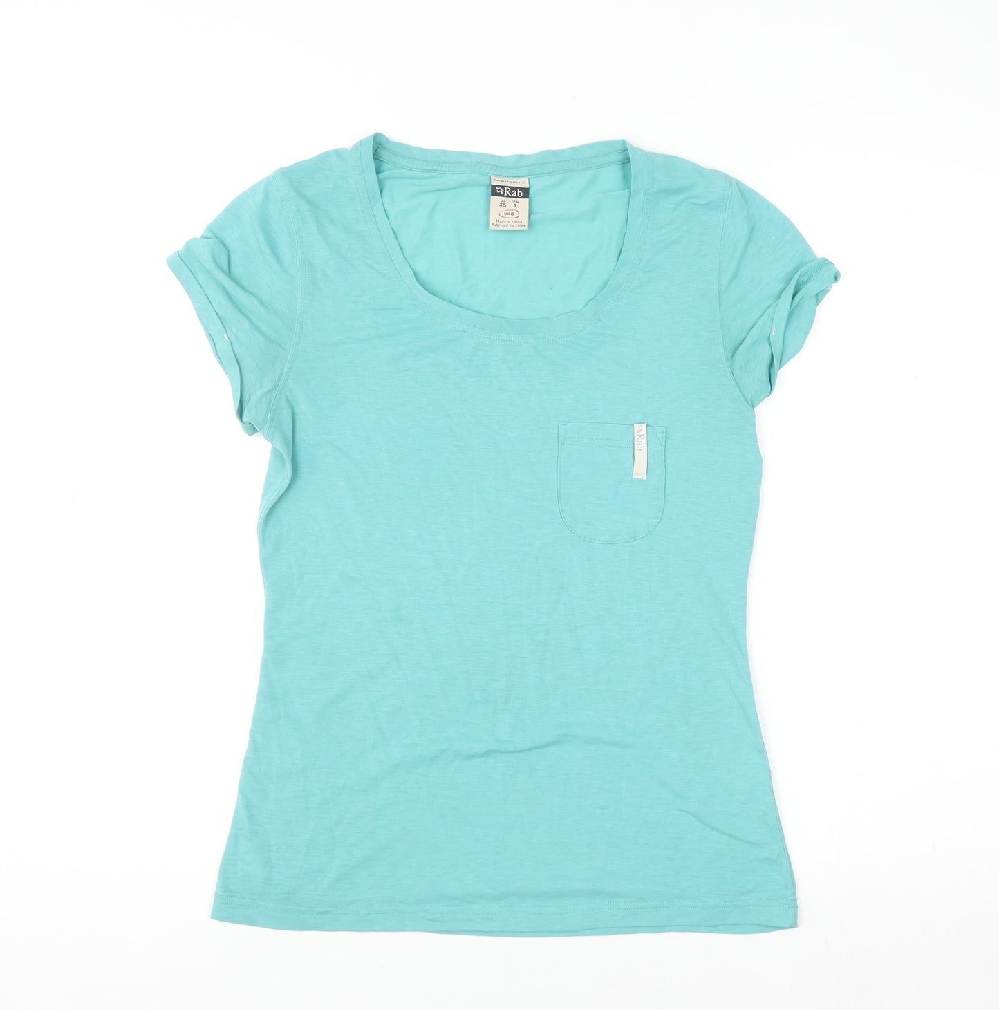 Rab Womens Blue UK 8 Basic Lightweight Short Sleeve T-Shirt