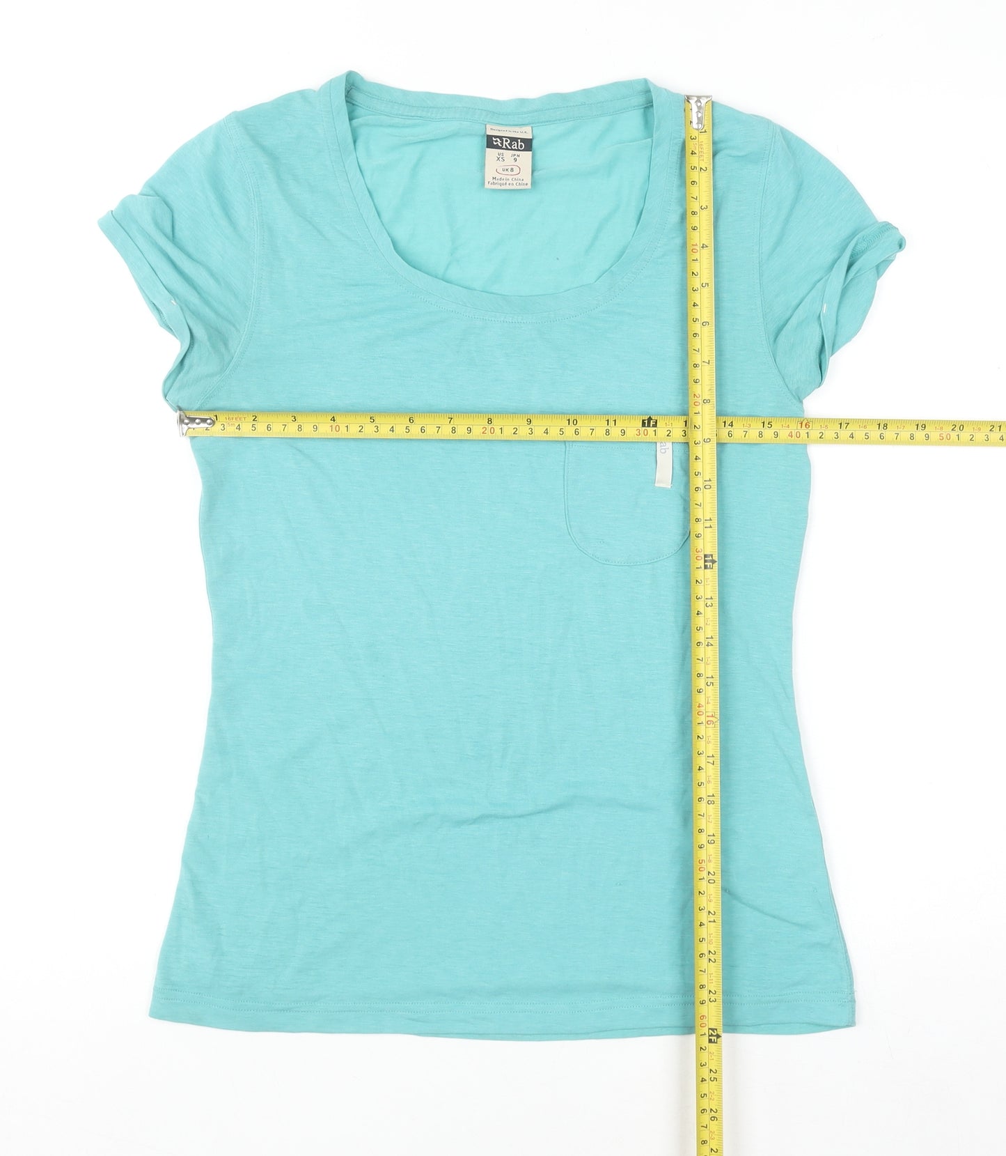 Rab Womens Blue UK 8 Basic Lightweight Short Sleeve T-Shirt
