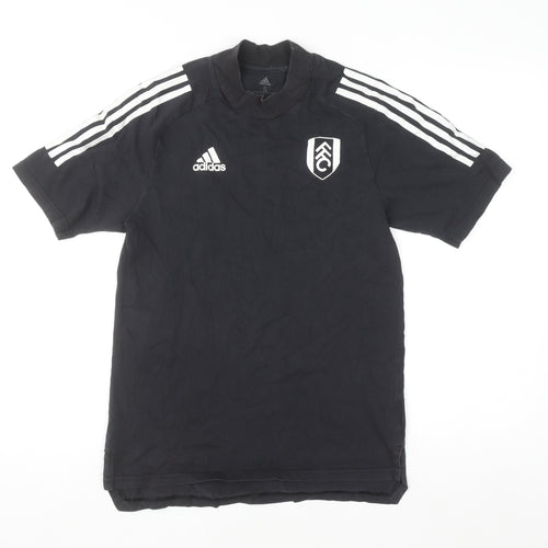 Adidas Mens Black Small Fulham FC Short Sleeve Sports T-Shirt