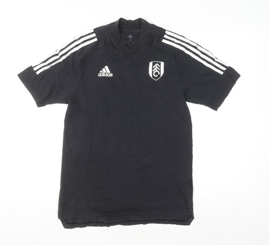 Adidas Mens Black Small Fulham FC Short Sleeve Sports T-Shirt
