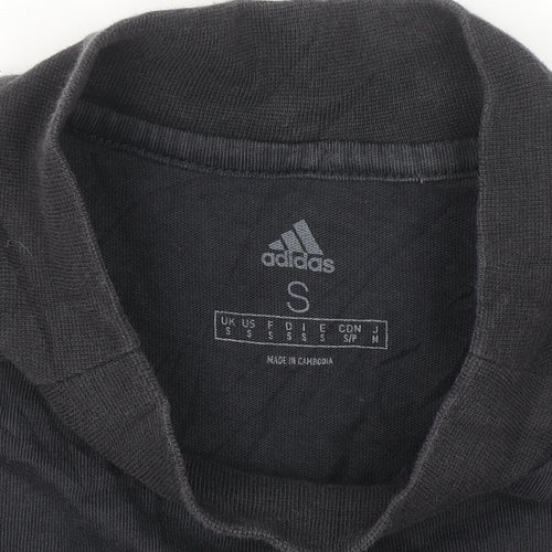 Adidas Mens Black Small Fulham FC Short Sleeve Sports T-Shirt