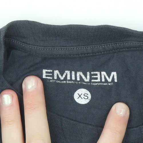 Eminem Women's Black XS Graphic Music T-Shirt 100% Cotton