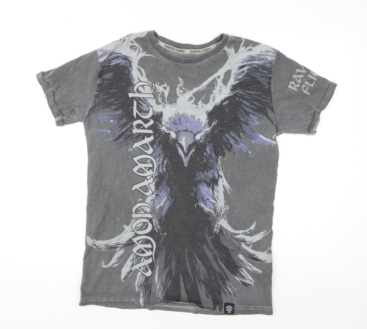 EMP Men’s Grey Amon Amarth Graphic Band T-Shirt M